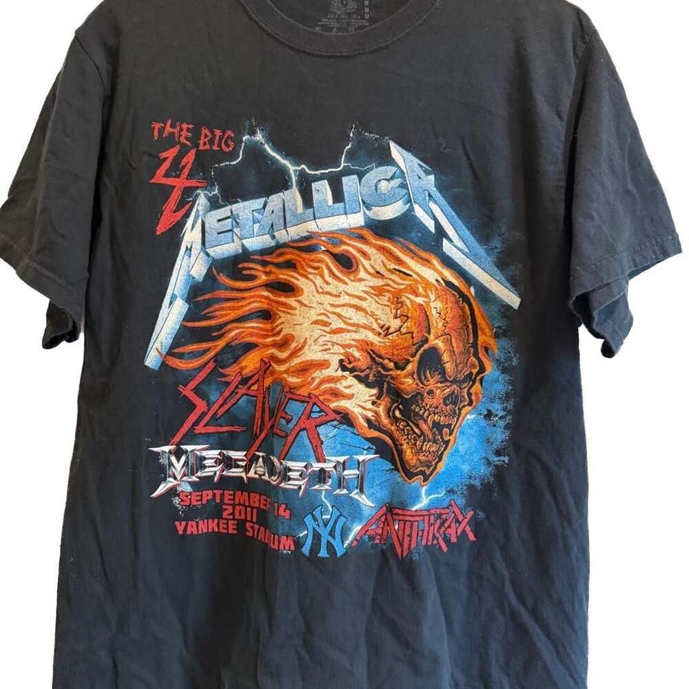 Slayer Megadeth Anthrax Metallica Tour 2011 T Shirt